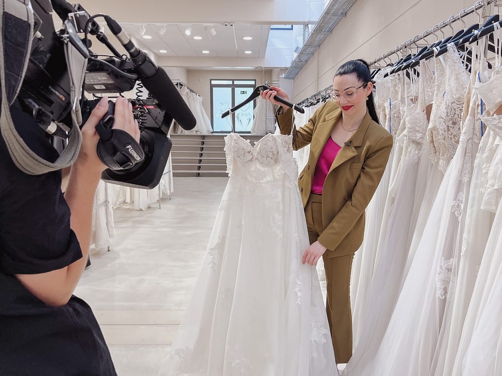 Zwischen Tuell und Traenen Dreh hochzeitsrausch Brautmoden