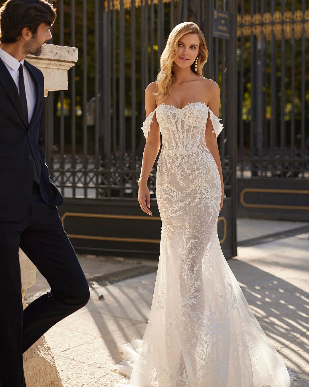 Luna Novias Satcher Mermaid Brautkleid