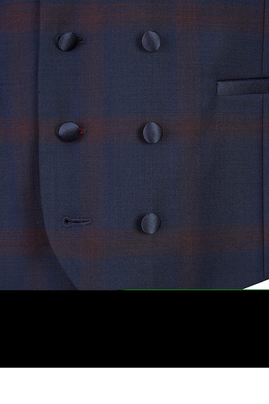 Wilvorst Cool Classics Smoking Weste 404106/50 BLACK WATCH - hochzeitsrausch Brautmoden Webshop