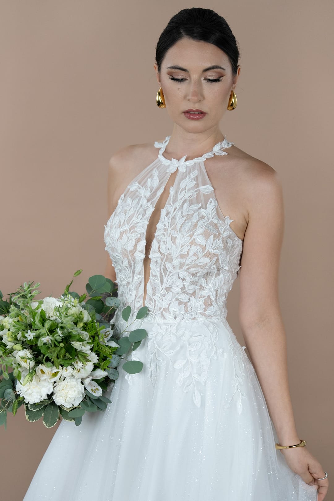 Neckholder Ausschnitt Brautkleider