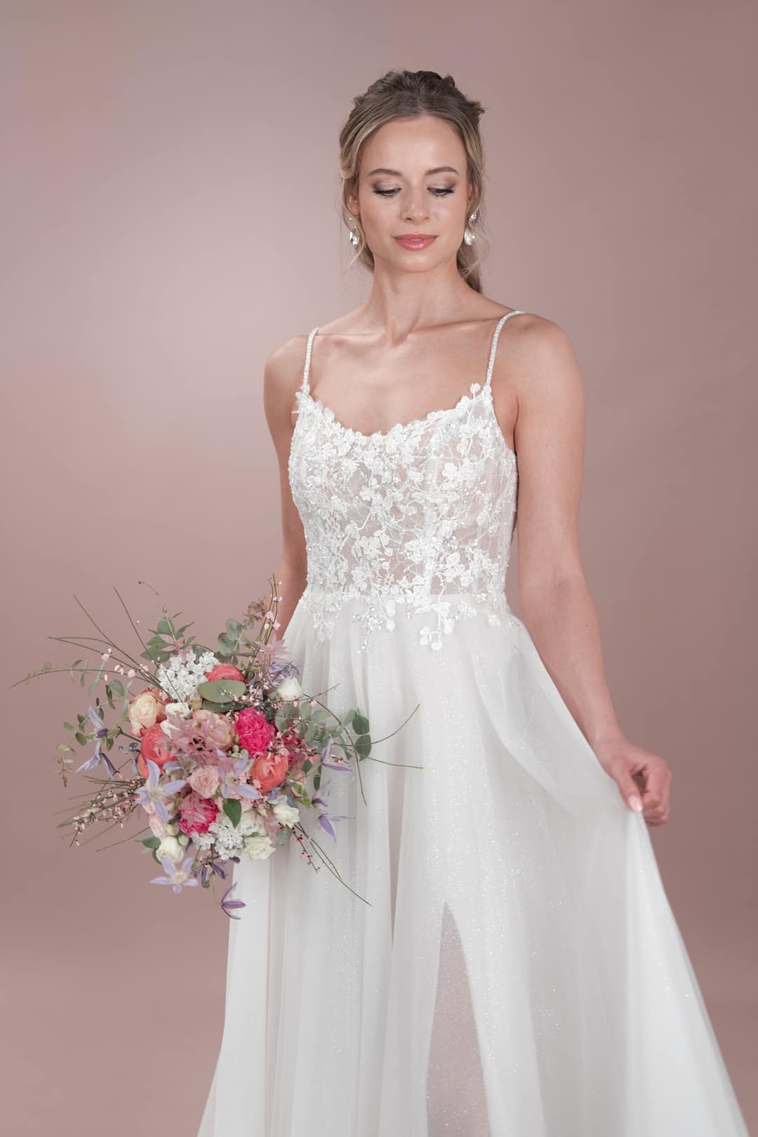 Rundhals Brautkleider Ausschnitt