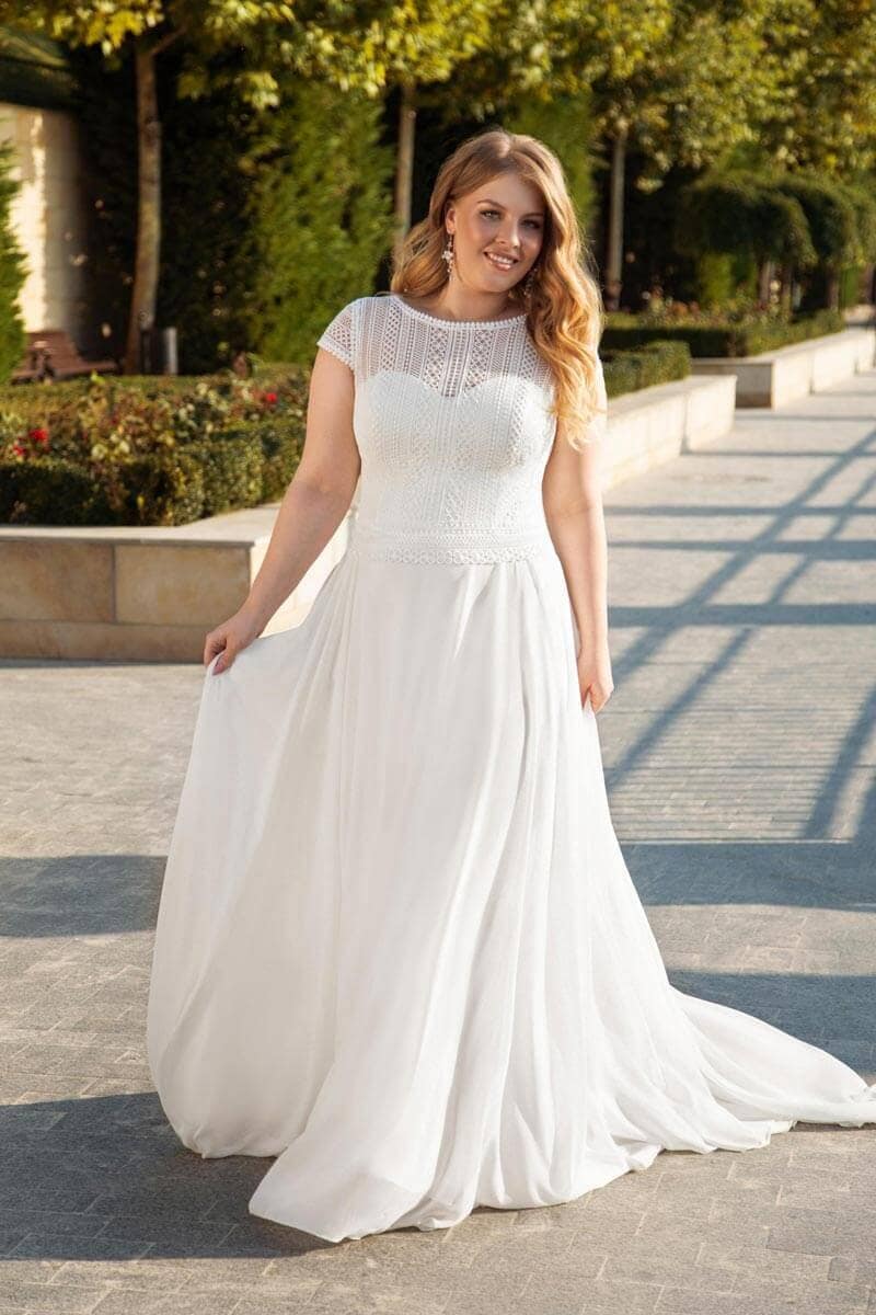 Plus Size Brautkleid Angela Bianca 1026+